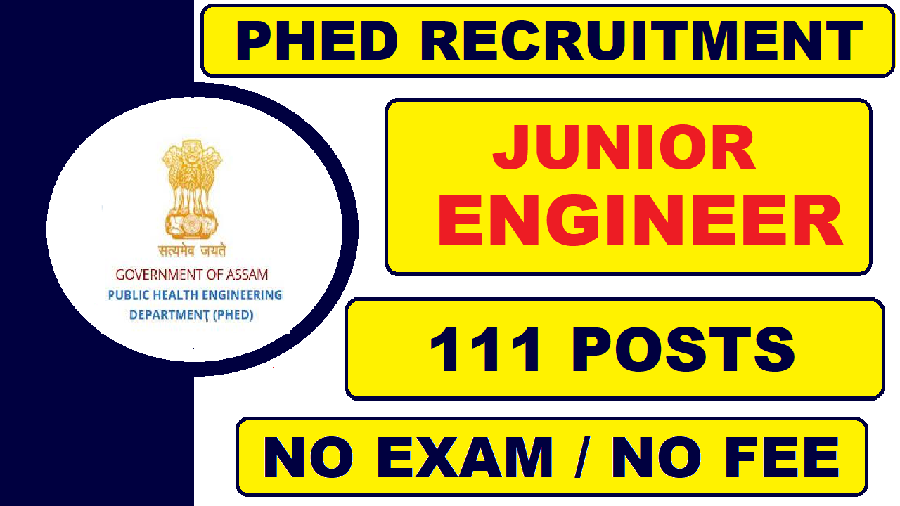 PHED Assam Recruitment