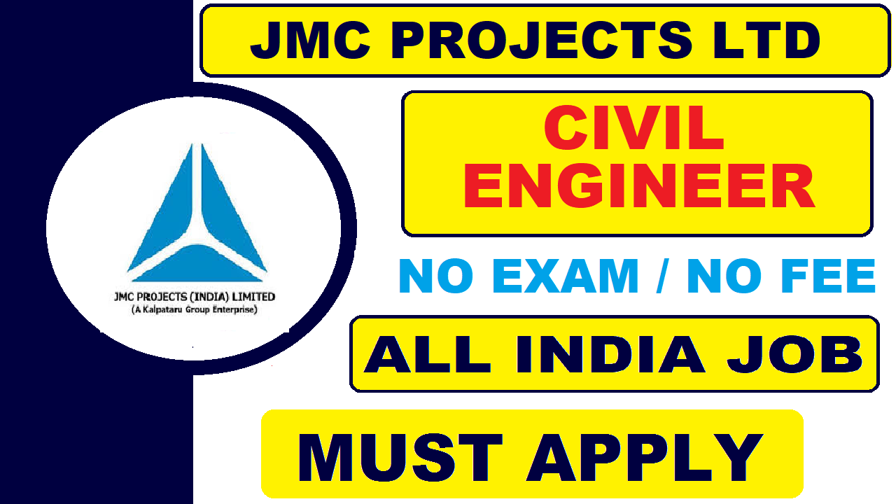 JMC Projects Limited Recruitment | Assistant Manager | Latest All India Job