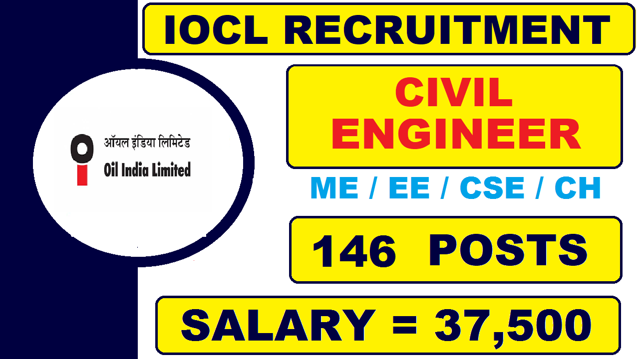 Oil India Limited Recruitment 2021 | 146 Posts | Latest Permanent Job for Freshers